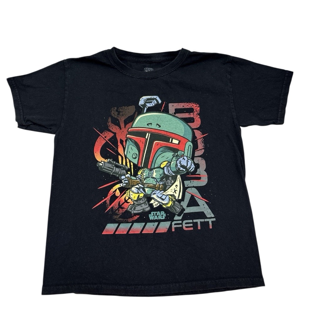 Funko Tee Boba Fett Kids Size XS‎ Extra Small Youth Shirt Disney Mandalorian